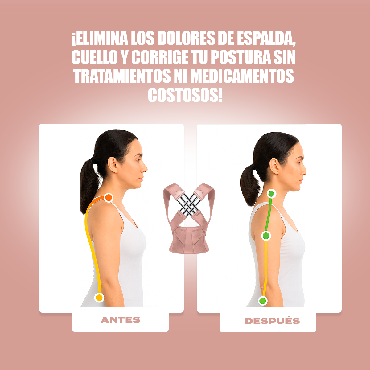 POSTUREPRO® FEM – Corrector de Postura Pack Doble 2x1 | Comodidad y Estilo