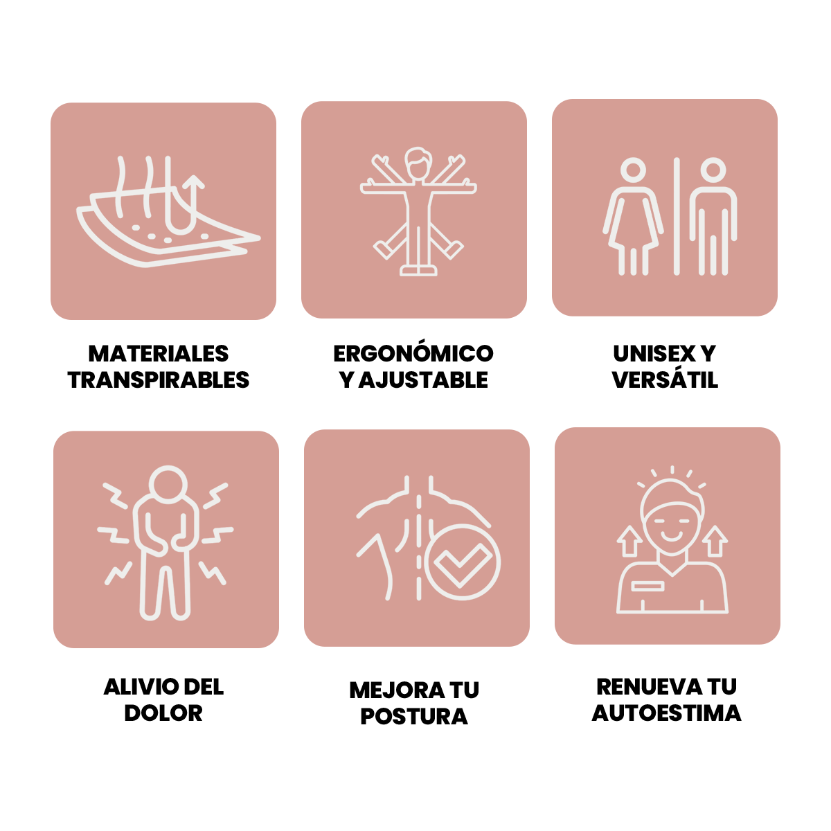 POSTUREPRO® FEM – Corrector de Postura Pack Doble 2x1 | Comodidad y Estilo