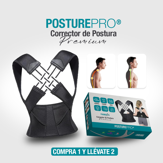 POSTUREPRO® - CORRECTOR DE POSTURA - PACK DOBLE 2x1 – Mejora tu postura desde hoy 🔥